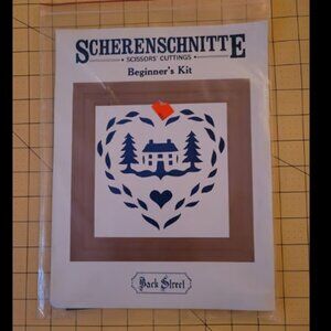 Vintage Scherenschnitte Scissor Cuttings Beginners Kit with Scissors
